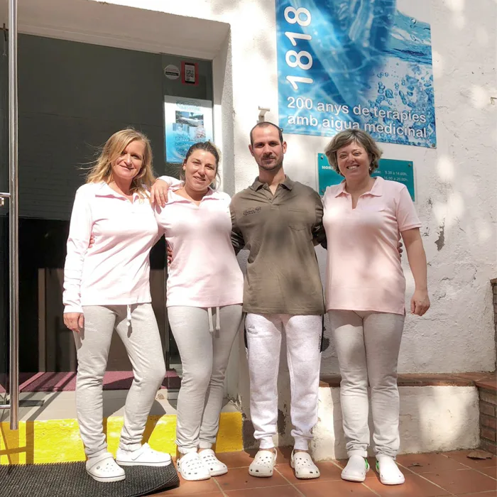 L'equip de professionals del Balneari Caldes d'Estrac