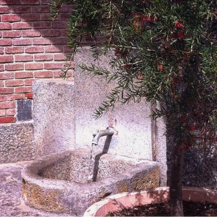 Font nova per on emergeix l'aigua mineromedicinal del manantial de Caldes d'Estrac