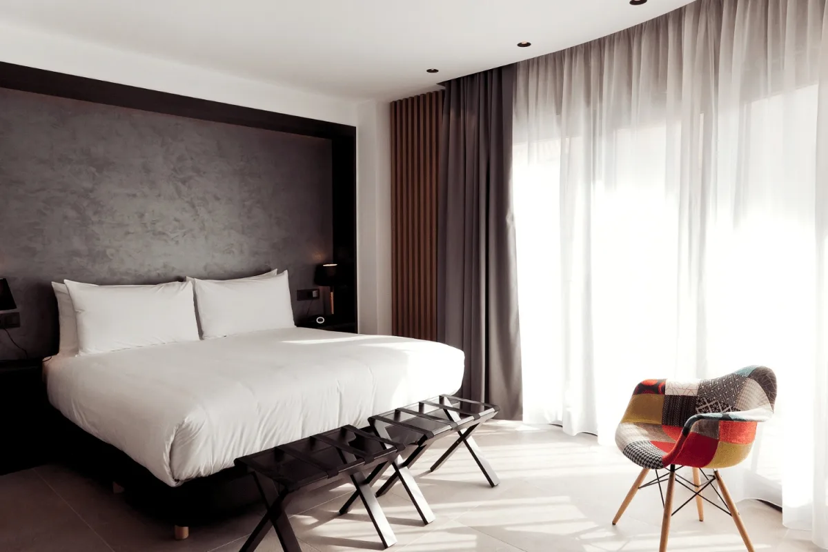 Habitació de l'Hotel Vila Arenys, a Arenys de Mar