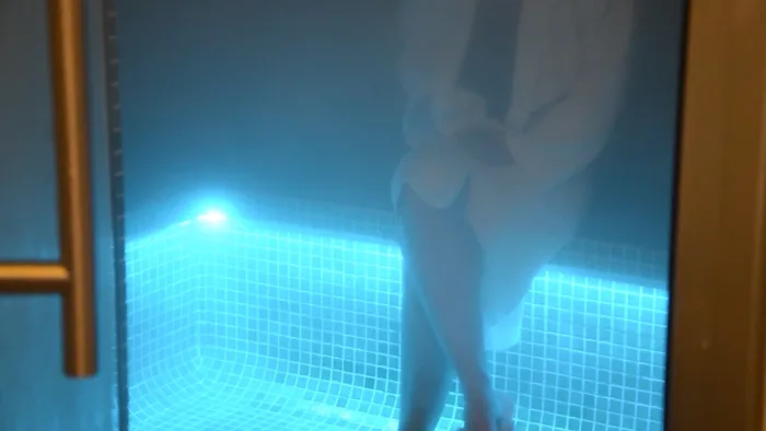 Vaporàrium: bany de vapor amb aigua del manantial